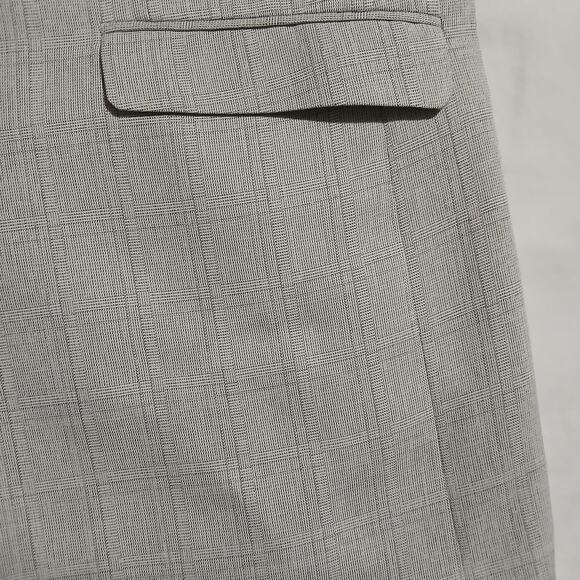 Stacy Adams Gold 40R Pale Grey Windowpane Fully-Lined Two-Botton Sport Coat - Picture 2 of 14